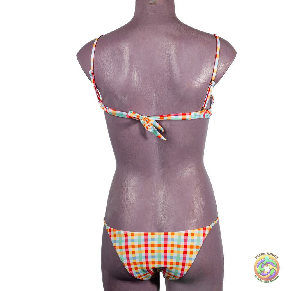 Plaid Underwire Bikini - Floerns - Small